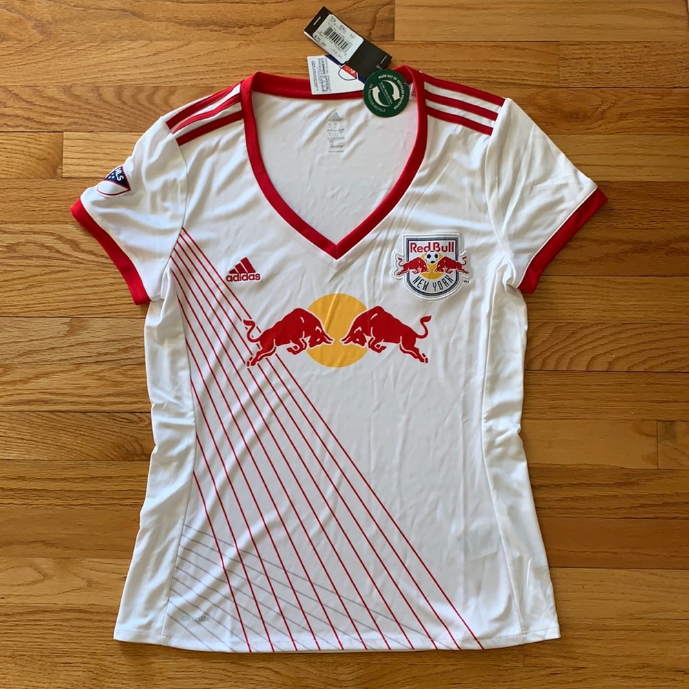 Adidas Women’s Red Bull Soccer Jersey, NWT, size L